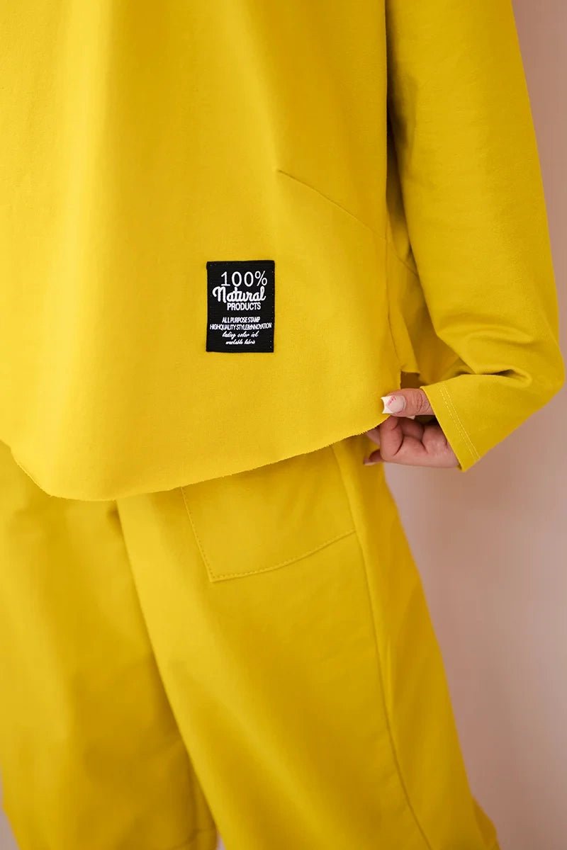 Cotton sweatshirt and pants 6171G / – Kiwi цвет / color | Lexline Fashion