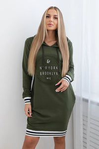 Dress Brooklyn 62095 / – Khaki цвет / color | Lexline Fashion