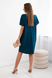 Dress with pockets and pendant IT - 34 / – Marine цвет / color | Lexline Fashion