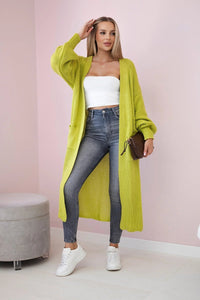 Long cardigan IT - 8 / – Pistachio цвет / color | Lexline Fashion