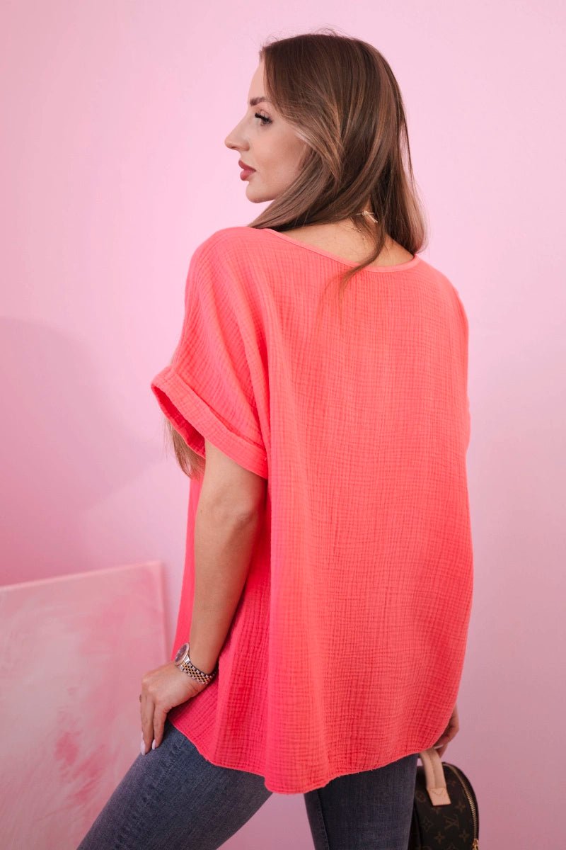 Muslin blouse with necklace IT - 68 / – Fango цвет / color | Lexline Fashion