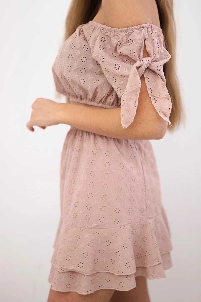 Set of blouse and skirt 9275 / – Cappuccino цвет / color | Lexline Fashion