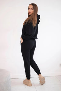 Set of hoodie and pants 9337 / – Black цвет / color | Lexline Fashion