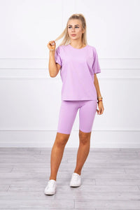 Set of top+leggings 9099 / – Purple цвет / color | Lexline Fashion