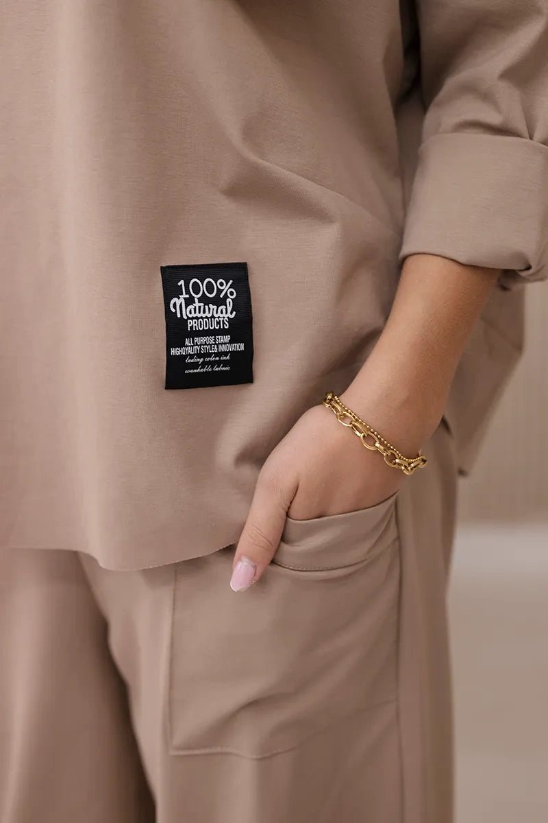 Set sweatshirt and pants 6171W / – Camel цвет / color | Lexline Fashion
