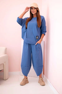 Set sweatshirt and pants 6171W / – Jeans цвет / color | Lexline Fashion
