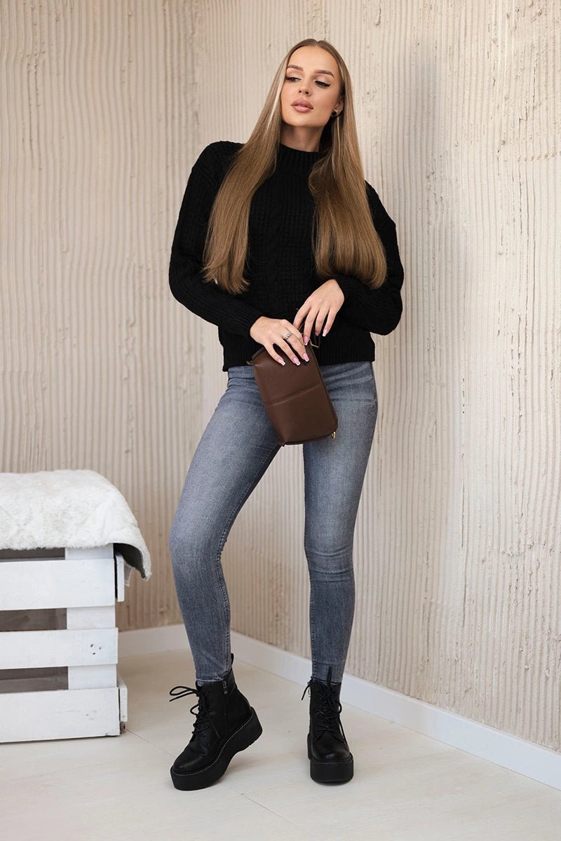 Sweater 24 - 7 / – Black цвет / color | Lexline Fashion