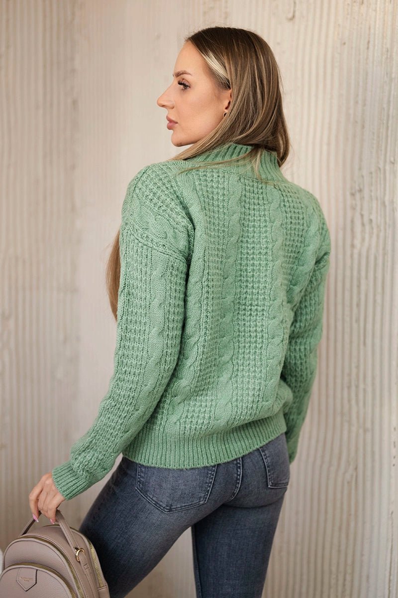 Sweater 24 - 7 / – Dark || Mint цвет / color | Lexline Fashion