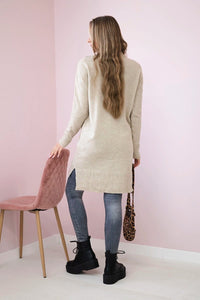Sweater with stand - up collar 2019 - 52 / – Dark || beige цвет / color | Lexline Fashion