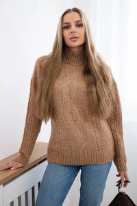 Sweater with turtleneck 24 - 9 / – Black цвет / color | Lexline Fashion
