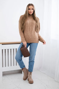 Sweater with turtleneck 24 - 9 / – Black цвет / color | Lexline Fashion