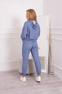 Sweatshirt with a hood + pants 9361 / – Jeans цвет / color | Lexline Fashion