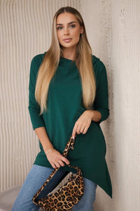 Sweatshirt with print 9139 / – Green цвет / color | Lexline Fashion