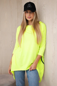Sweatshirt with print 9139 / – Pink || Dark цвет / color | Lexline Fashion