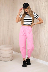 Trousers with pockets 6527 - 1 / – Light | Pink цвет / color | Lexline Fashion
