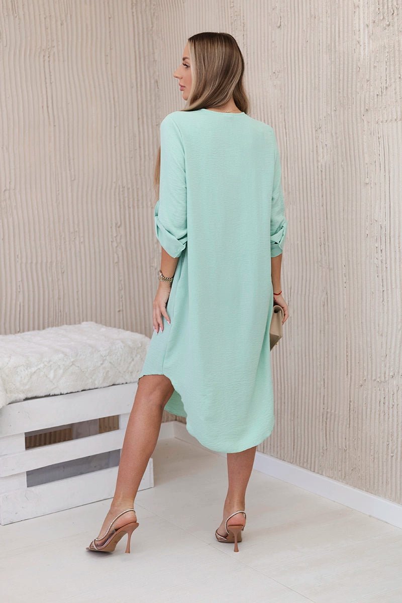 V - neck dress ART88536 / – Mint цвет / color | Lexline Fashion