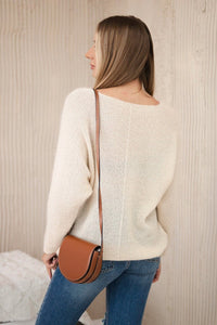 V - neck sweater IT - 51 / – Light || Beige цвет / color | Lexline Fashion