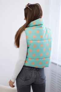 Vest with small flowers 32230 / – Mint цвет / color | Lexline Fashion