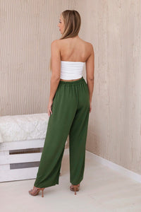 Wide - leg trousers IT - 41 / – Khaki || Light цвет / color | Lexline Fashion