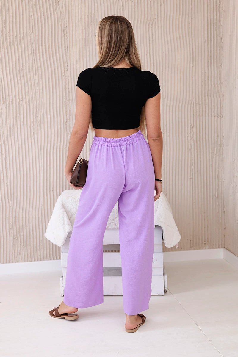 Wide - leg trousers IT - 41 / – Purple цвет / color | Lexline Fashion