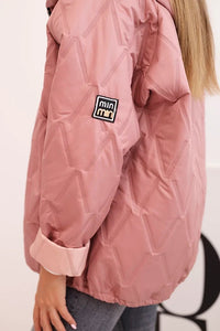 Women's quilted jacket with a hood 5680 / – Dark Pink цвет / color | Lexline Fashion