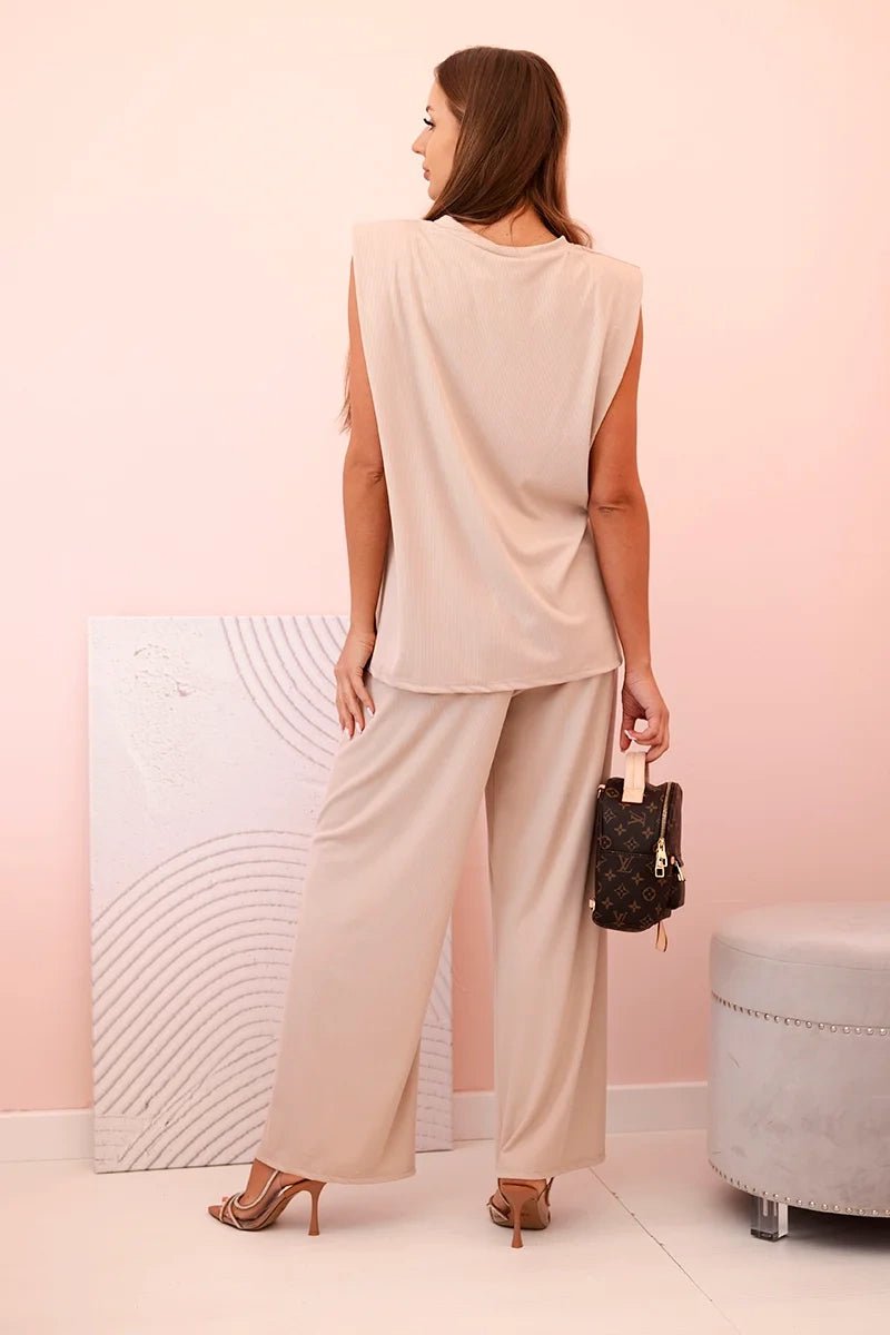 Women's set made of viscose ART0113 / – Dark | Beige цвет / color | Lexline Fashion