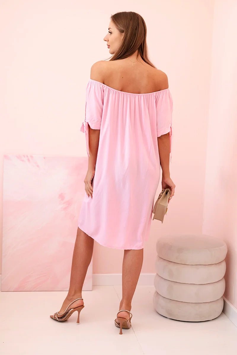 Women's viscose dress 81785 / – Light | Pink цвет / color | Lexline Fashion