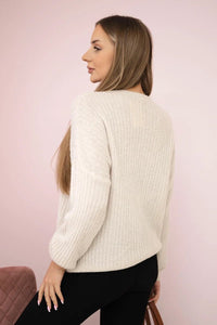 Alpaca sweater ART1631 / – Beige цвет / color | Lexline Fashion