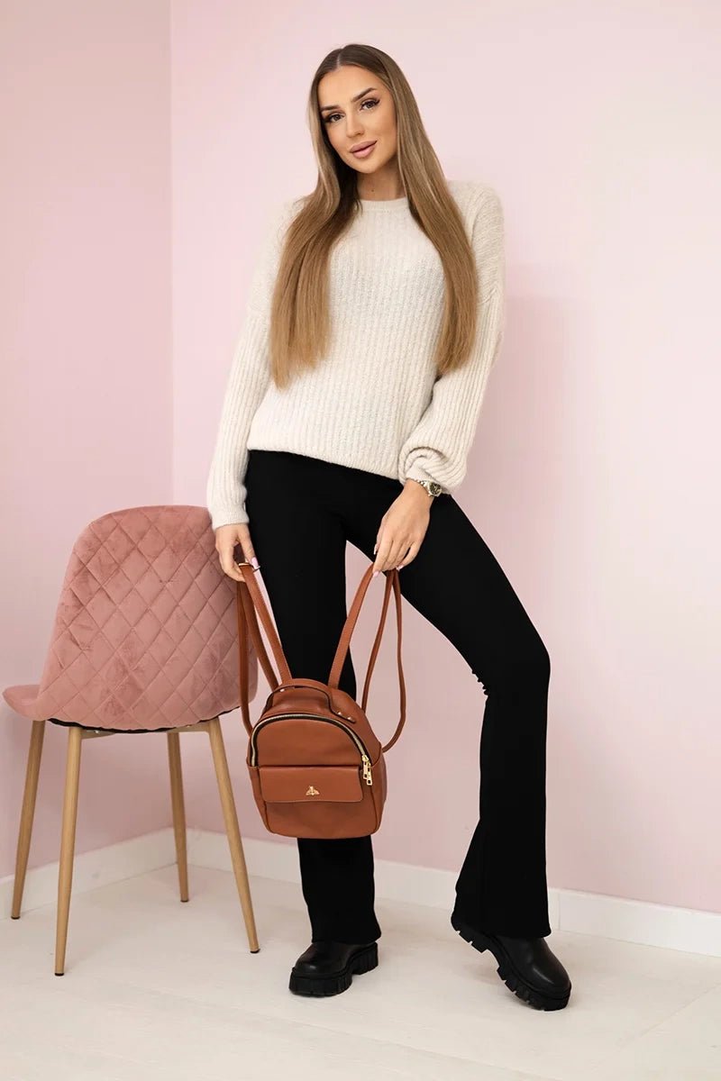 Alpaca sweater ART1631 / – Beige цвет / color | Lexline Fashion