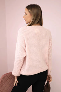 Alpaca sweater ART1631 / – Powder цвет / color | Lexline Fashion