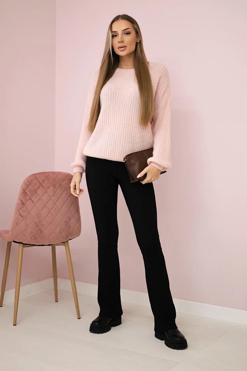 Alpaca sweater ART1631 / – Powder цвет / color | Lexline Fashion