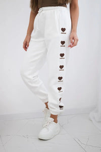 Amour cotton trousers 9579 / – Beige || Melange цвет / color | Lexline Fashion