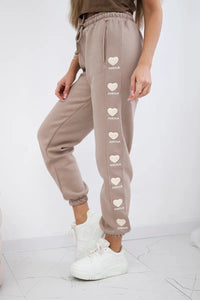 Amour cotton trousers 9579 / – Dark || beige цвет / color | Lexline Fashion