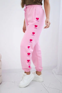 Amour cotton trousers 9579 / – Pink цвет / color | Lexline Fashion