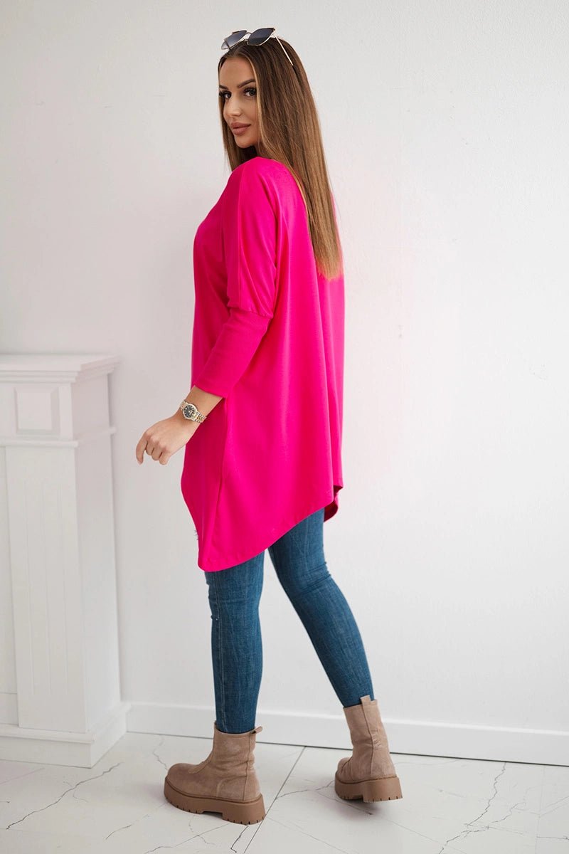 Blouse oversize 8875 / – Fuchsia цвет / color | Lexline Fashion