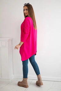 Blouse oversize 8875 / – Fuchsia цвет / color | Lexline Fashion