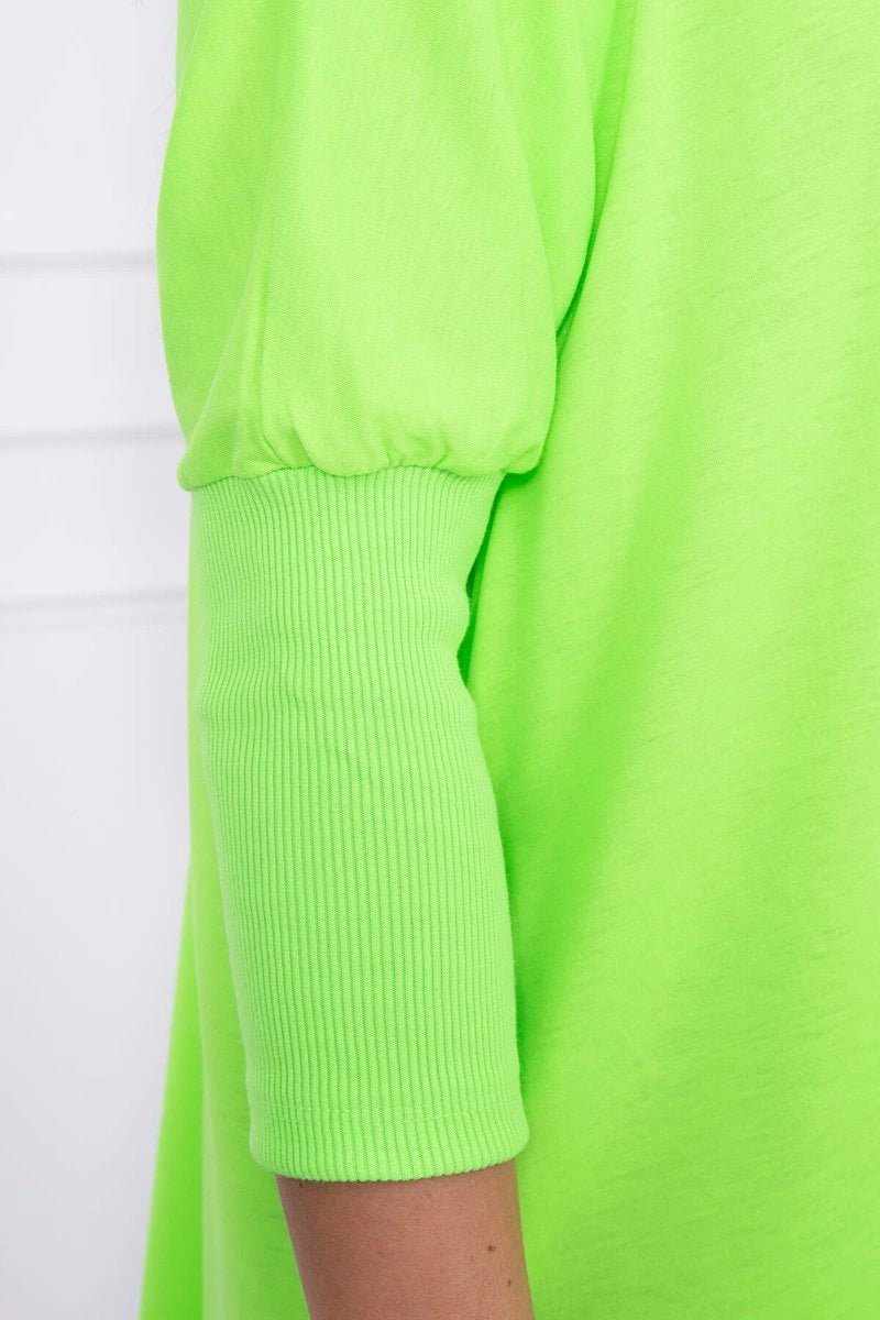 Blouse oversize 8875 / – Green || Neon цвет / color | Lexline Fashion