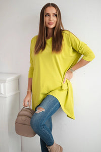 Blouse oversize 8875 / – Kiwi цвет / color | Lexline Fashion