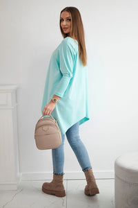 Blouse oversize 8875 / – Mint цвет / color | Lexline Fashion