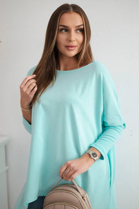 Blouse oversize 8875 / – Mint цвет / color | Lexline Fashion