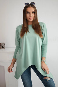 Blouse oversize 8875 / – Mint || Dark цвет / color | Lexline Fashion