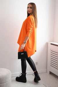 Blouse oversize 8875 / – Orange цвет / color | Lexline Fashion
