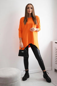 Blouse oversize 8875 / – Orange цвет / color | Lexline Fashion