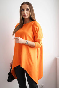 Blouse oversize 8875 / – Orange цвет / color | Lexline Fashion