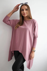 Blouse oversize 8875 / – Pink || Dark цвет / color | Lexline Fashion