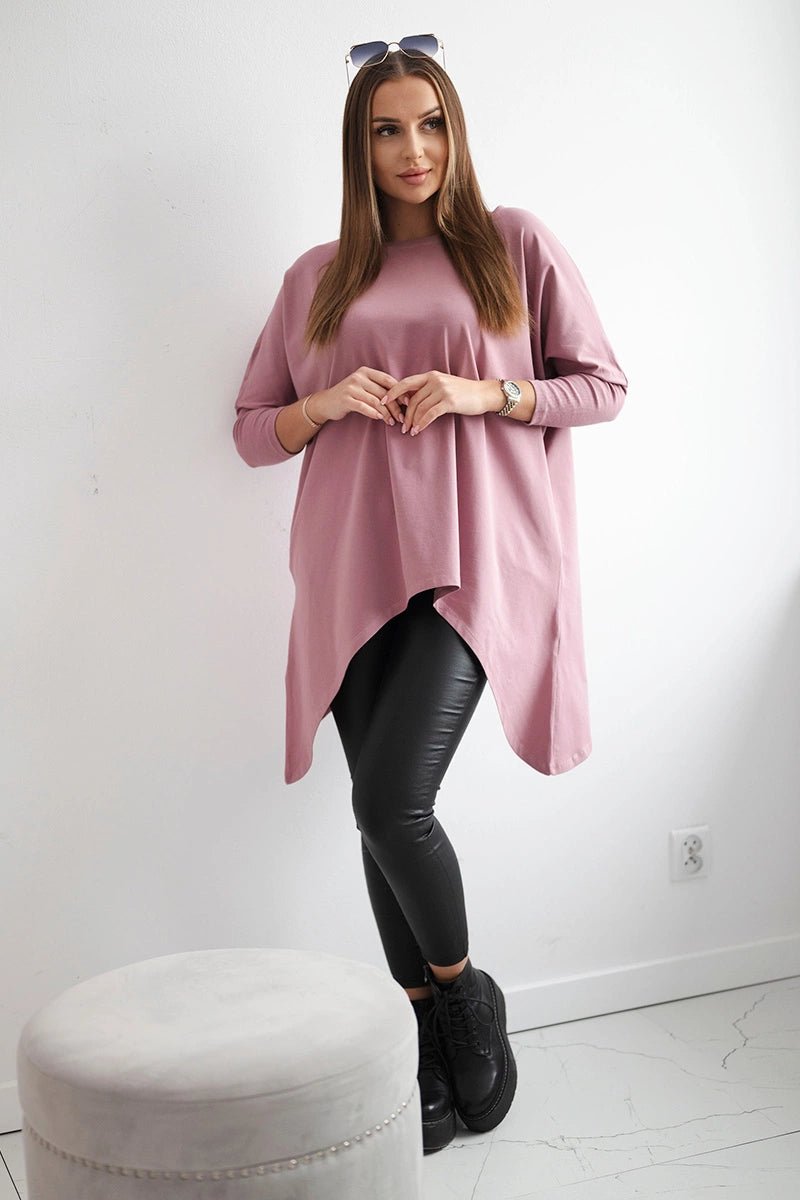 Blouse oversize 8875 / – Pink || Dark цвет / color | Lexline Fashion