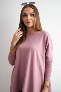 Blouse oversize 8875 / – Pink || Dark цвет / color | Lexline Fashion