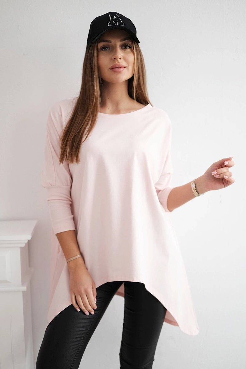 Blouse oversize 8875 / – Powder цвет / color | Lexline Fashion