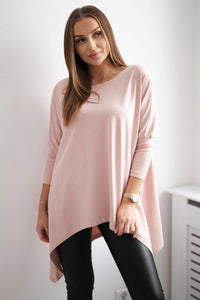 Blouse oversize 8875 / – Powder || Dark цвет / color | Lexline Fashion