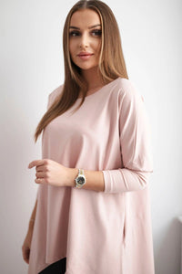 Blouse oversize 8875 / – Powder || Dark цвет / color | Lexline Fashion